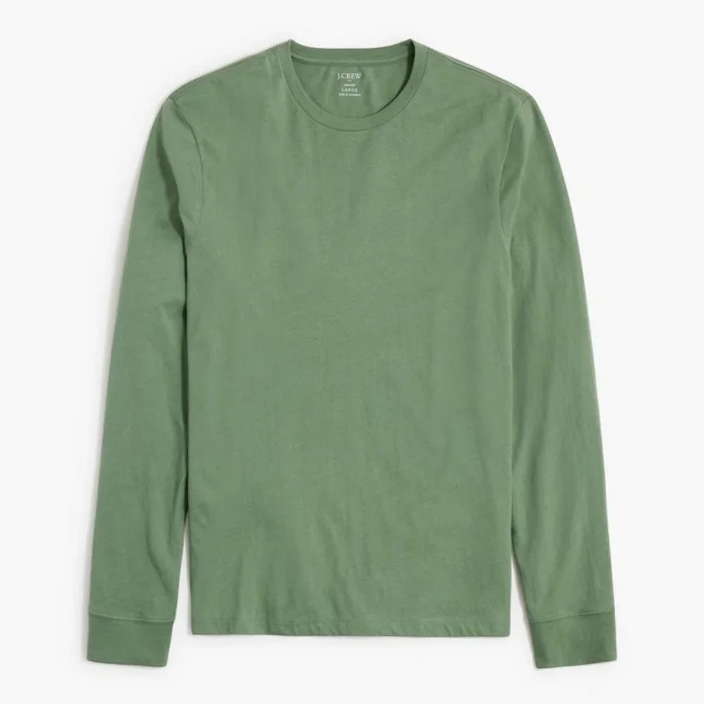 J. Crew Long sleeve jersey tee L